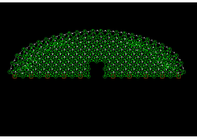 北票锡林浩特91跨，1000米长干煤棚网架设计